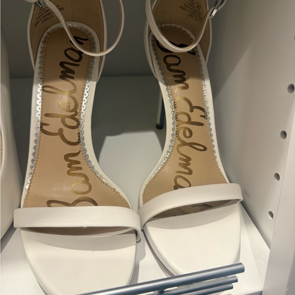Sam Edelman Elegant White Heels